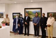 بازدید سرپرست شهرداری و رئیس شورای شهر کرج از اولین نمایشگاه نقاشان طبیعت گرای استان البرز