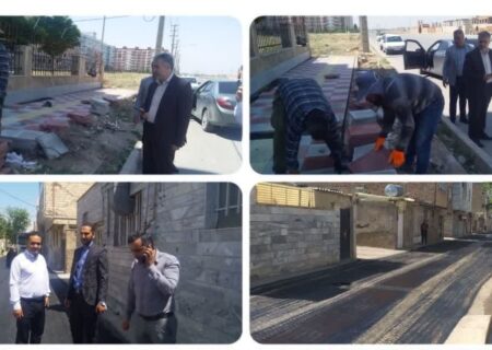 بازدید شهردار چهارباغ از روند پیشرفت پروژه های عمرانی سطح شهر