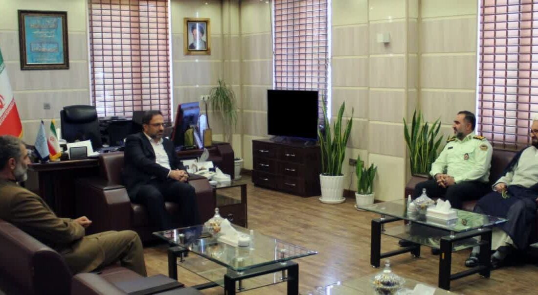 دیدار سرپرست فرمانده انتظامی شهرستان کرج با رئیس کل دادگستری استان البرز