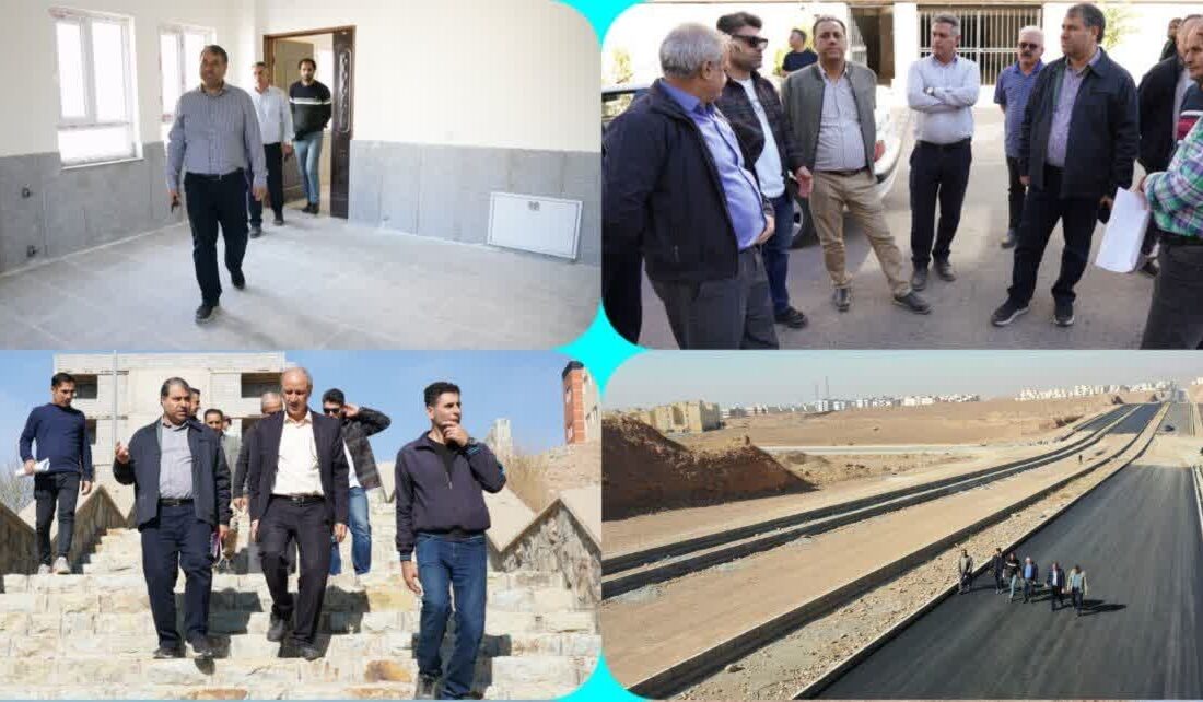نظارت مستمر بر روند اجرای پروژه های عمرانی شهرجدید مهستان توسط شرکت عمران