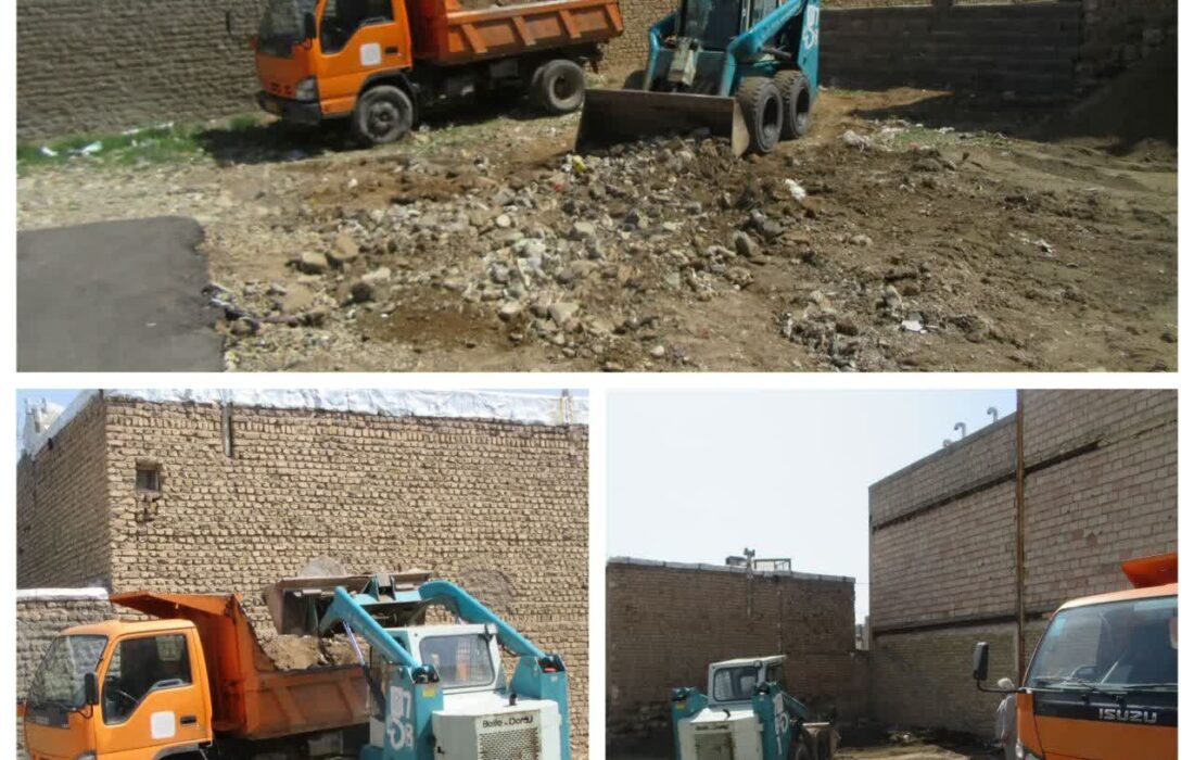 اجرای عملیات جمع آوری مستمر نخاله های سطح شهر گلسار