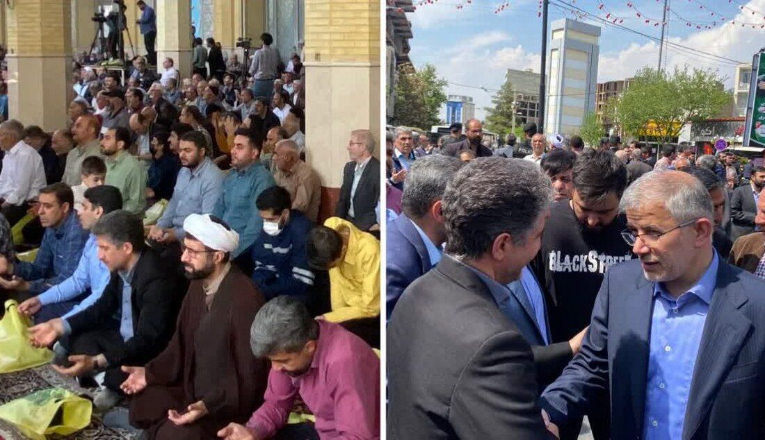 حضور مدیرعامل شرکت توزیع نیروی برق استان البرز در نماز جمعه و راهپیمایی ضد صهیونیستی شهر کرج